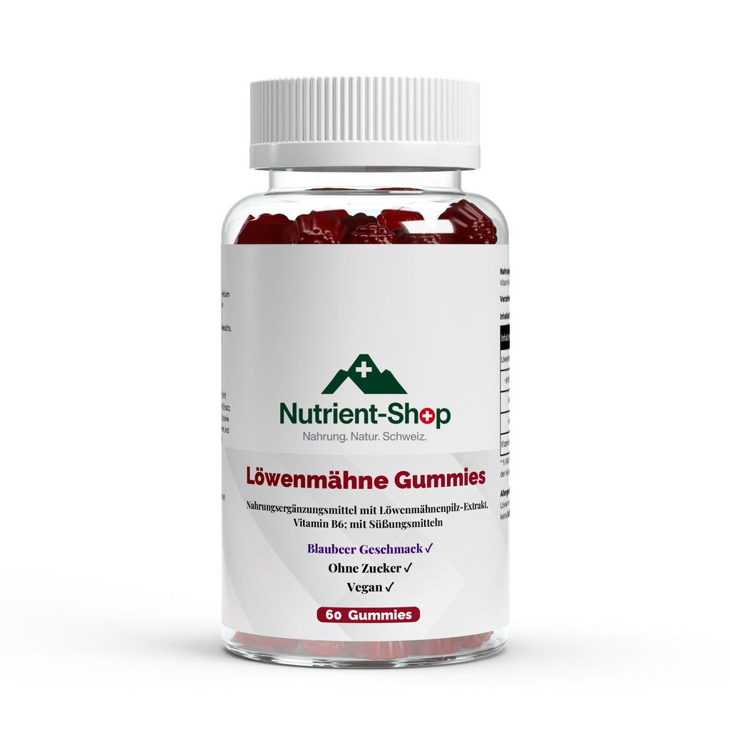 Löwenmähne + Vitamin B6 Gummies - 60 Stk.
