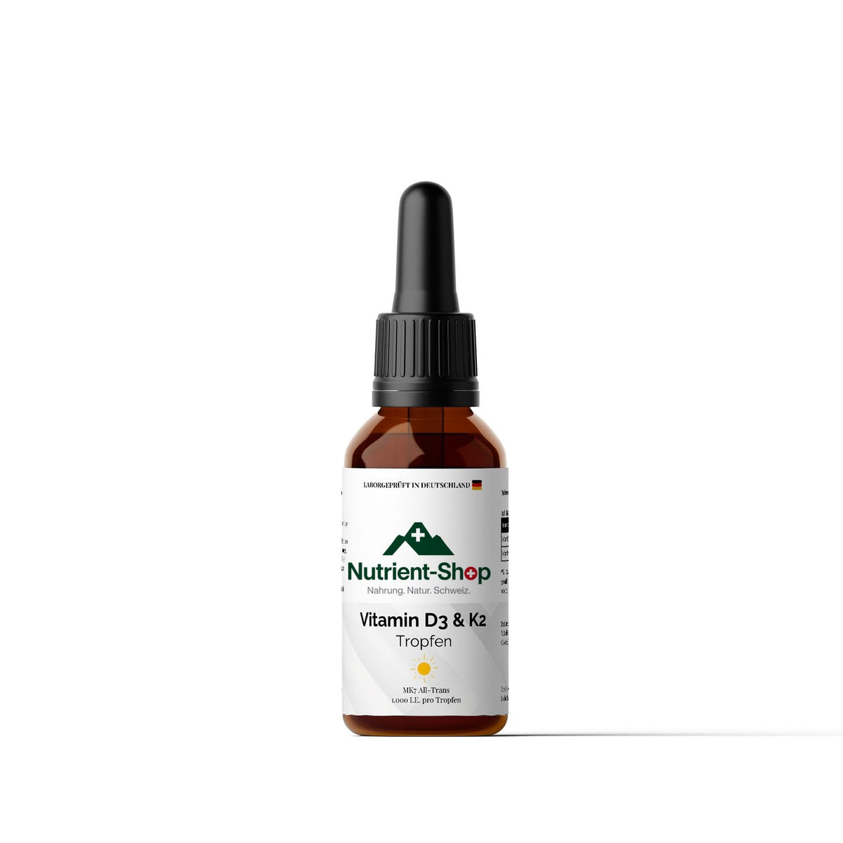 Vitamin D3 + K2 - 1.700 Tropfen (1.000 I.E.) - 50ml