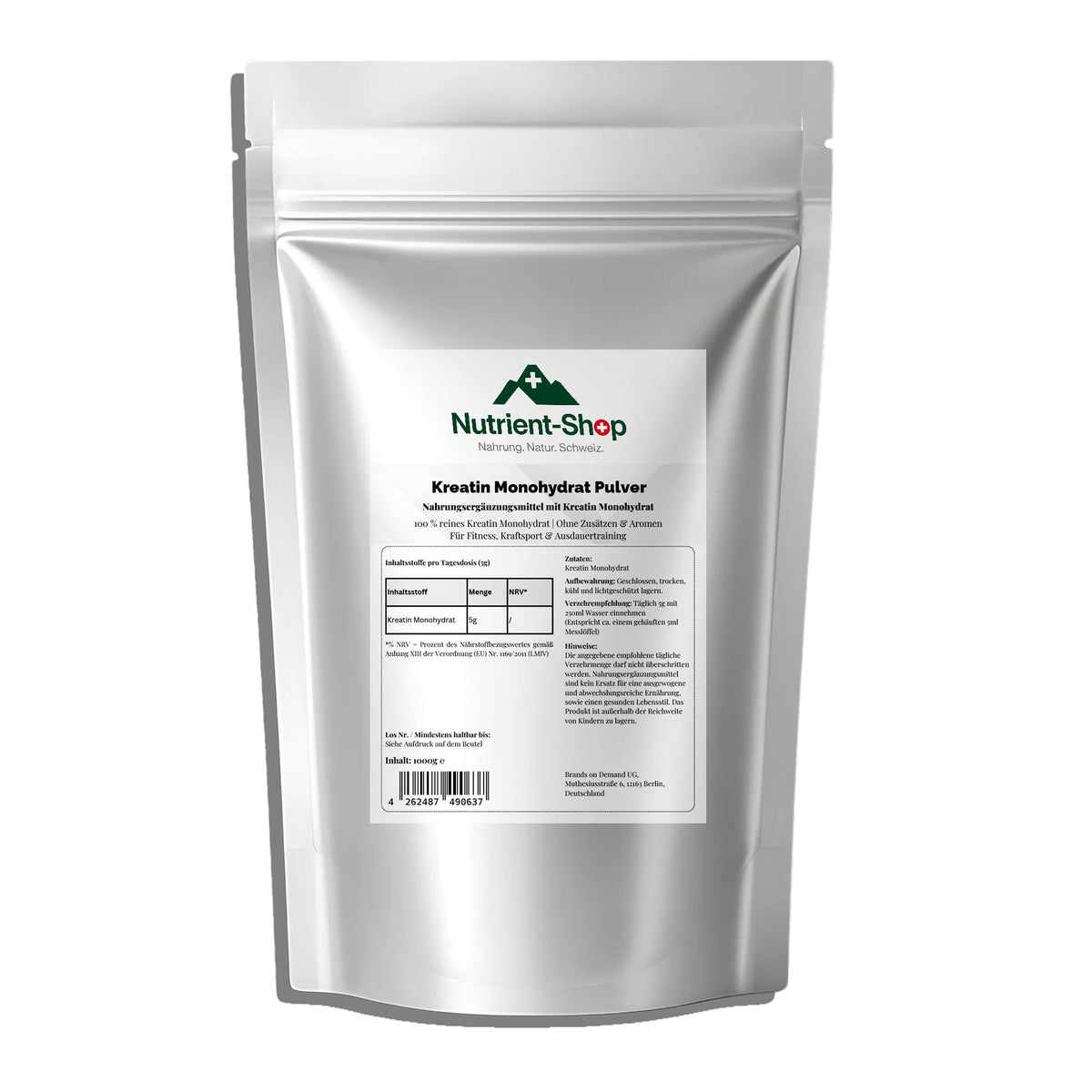 Creatine Monohydrate - 1000g Doypack