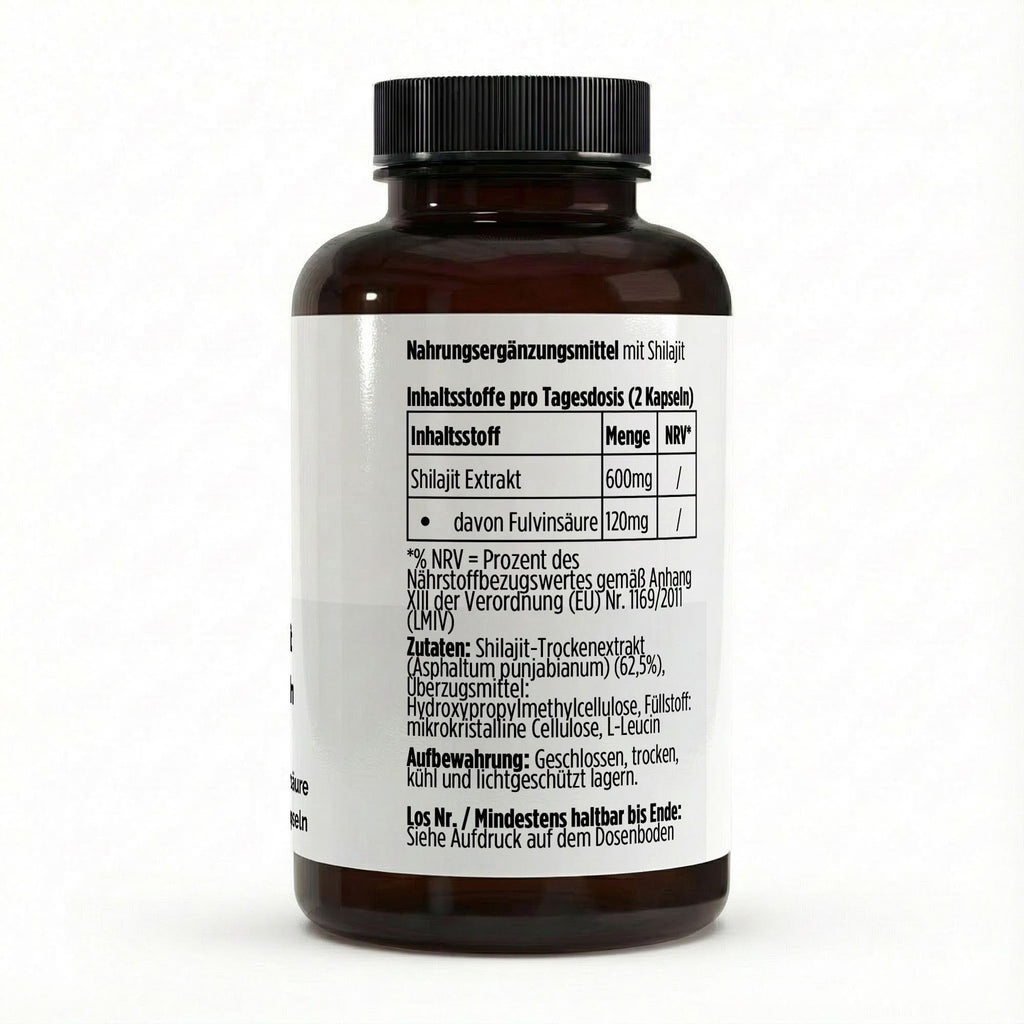Shilajit (20% Fulvic Acid) - 90 Vegan Capsules
