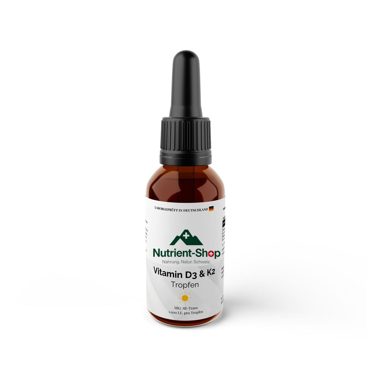 Vitamin D3 + K2 - 1.700 Tropfen (1.000 I.E.) - 50ml