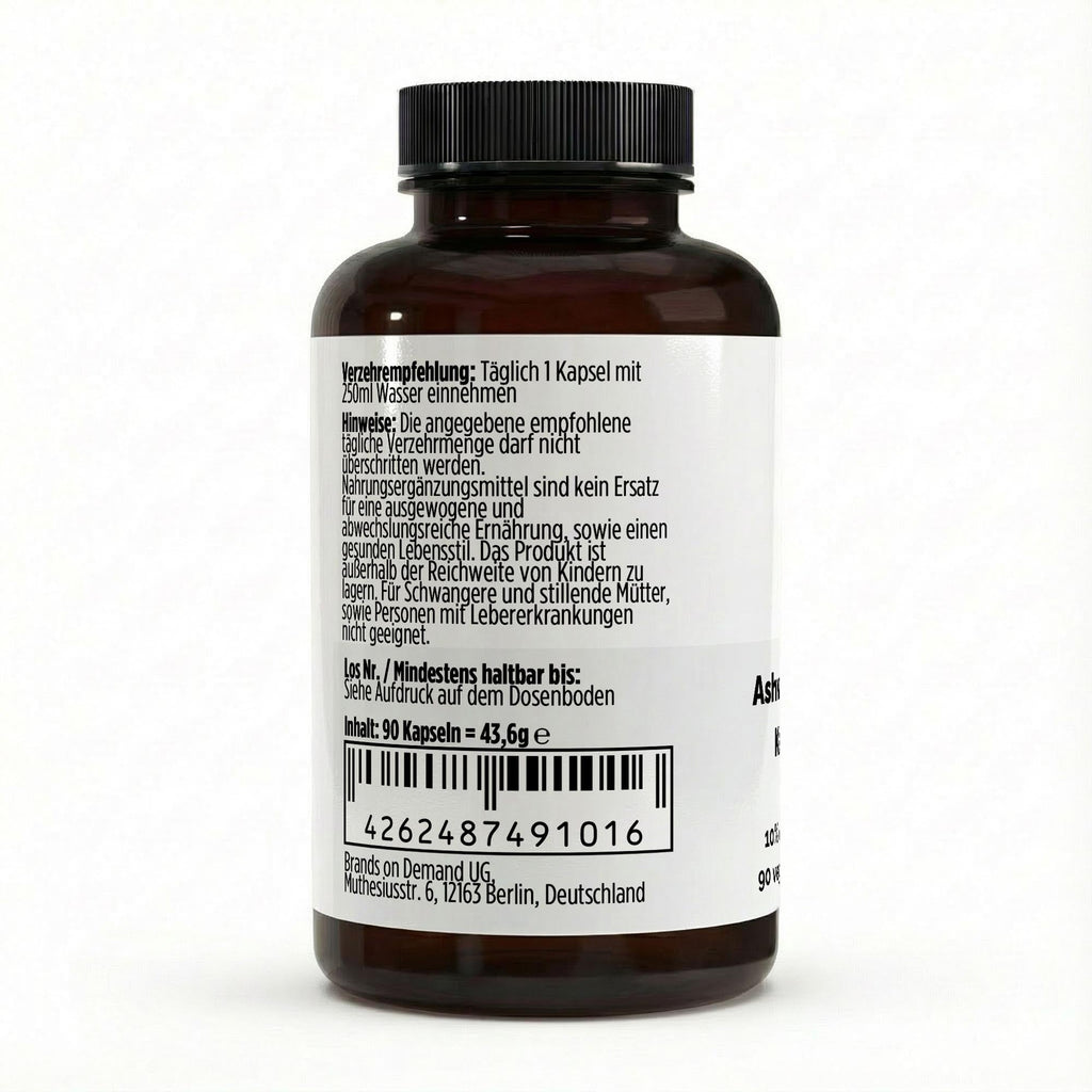 Ashwagandha (10% Withanolide) - 90 vegane Kapseln