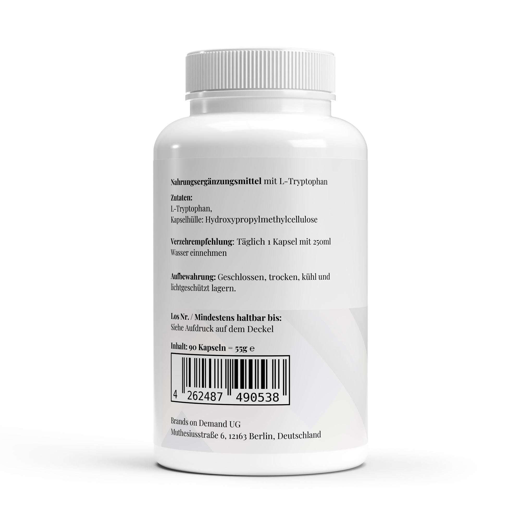 L-Tryptophan - 90 Kapseln