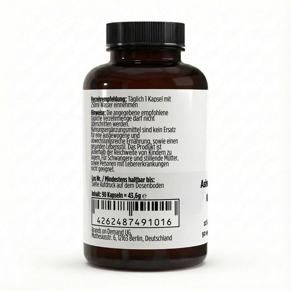 Ashwagandha (10% Withanolide) - 90 vegane Kapseln