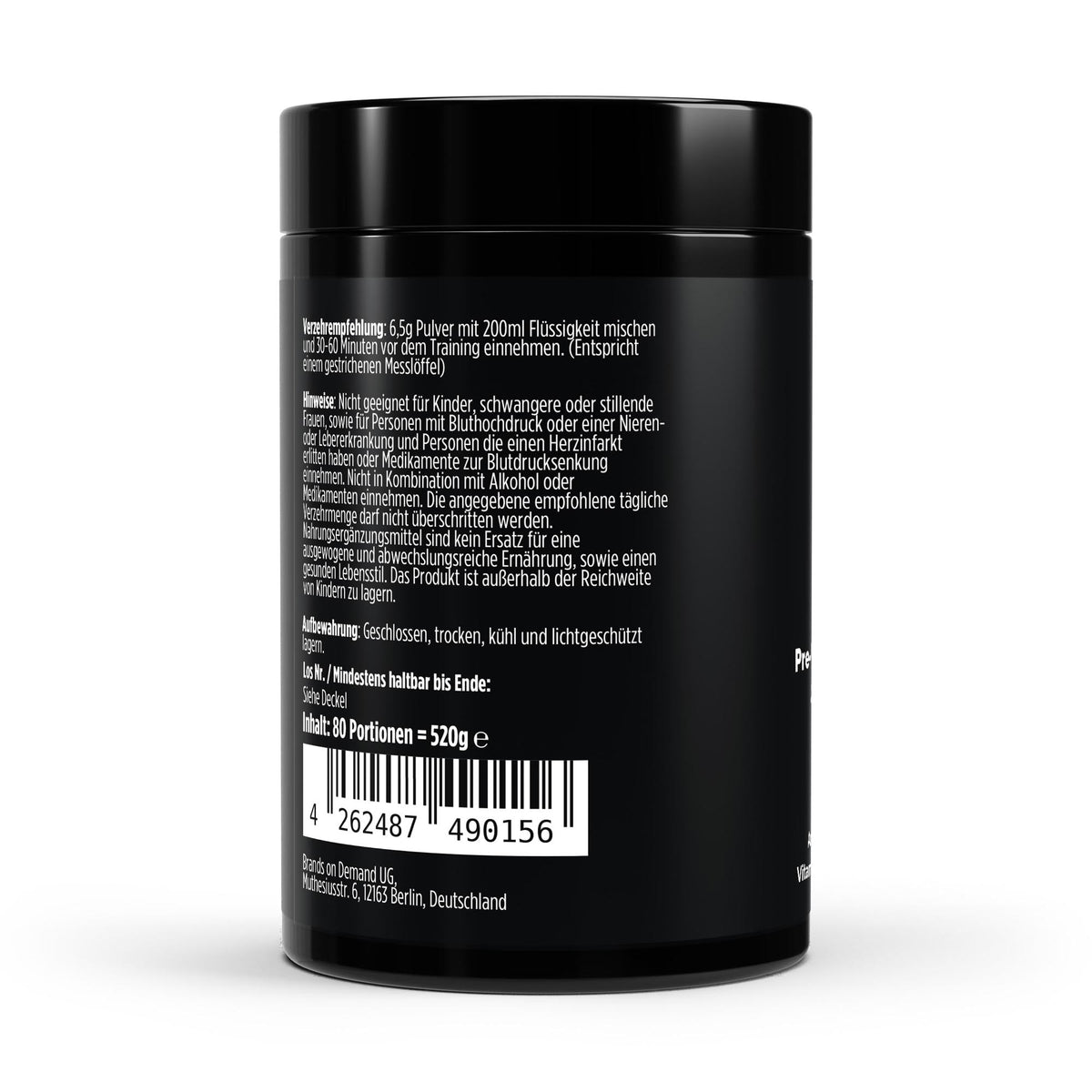 Pre-Workout Booster Apfel - 520g
