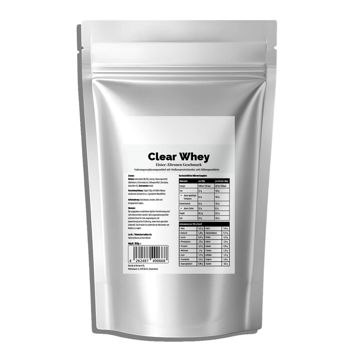Clear Whey Protein (96%) Eistee Zitrone - 500g